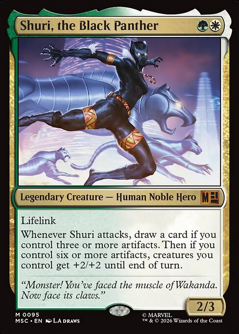 Shuri, the Black Panther #95 from Marvel Super Heroes Commander