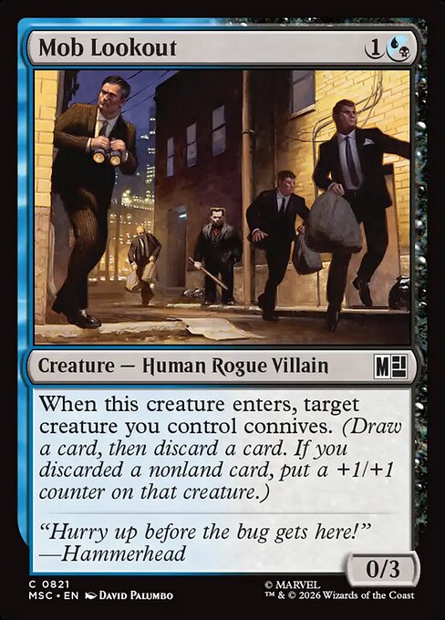 Mob Lookout #821 from Marvel Super Heroes Commander