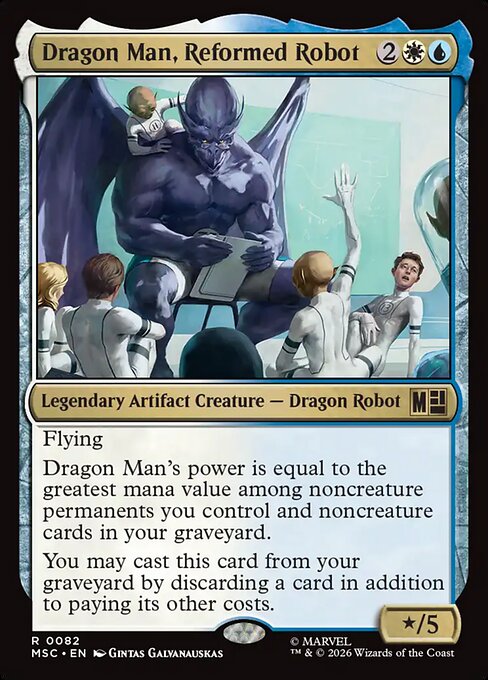 Dragon Man, Reformed Robot #82 from Marvel Super Heroes Commander