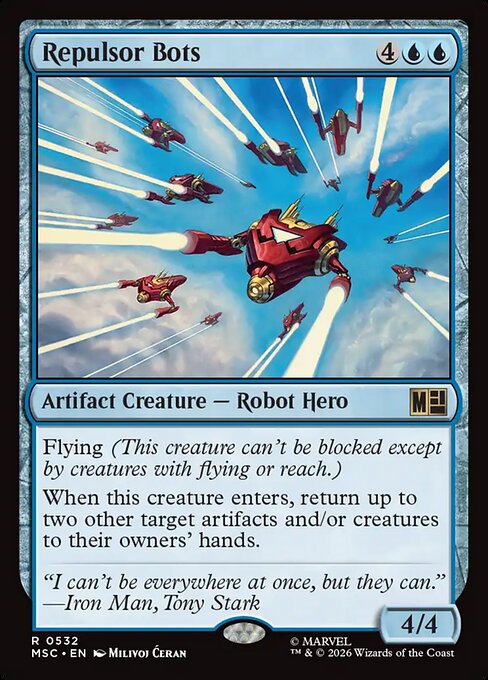 Repulsor Bots #532 from Marvel Super Heroes Commander
