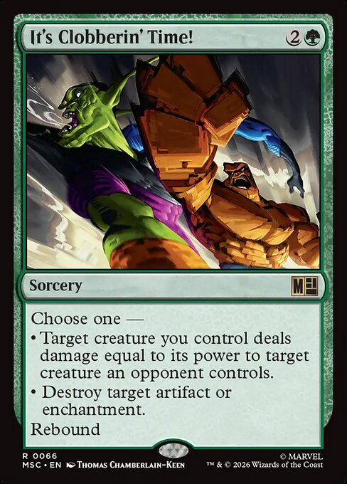 It's Clobberin' Time! #66 from Marvel Super Heroes Commander