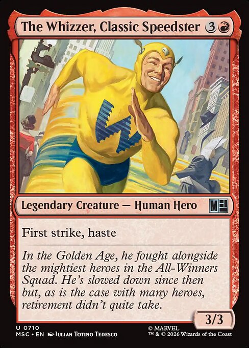 The Whizzer, Classic Speedster #710 from Marvel Super Heroes Commander