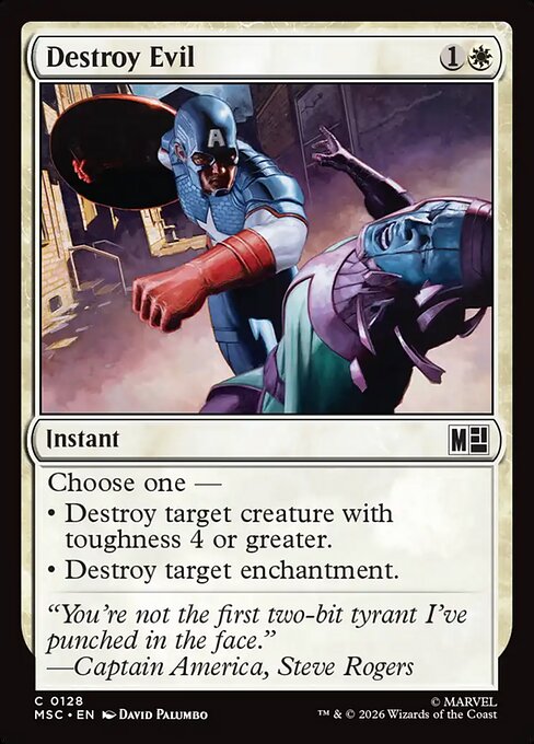Destroy Evil #128 from Marvel Super Heroes Commander