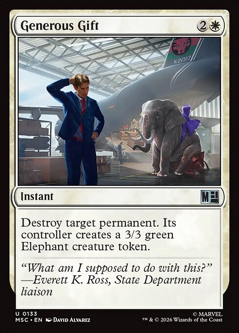 Generous Gift #133 from Marvel Super Heroes Commander