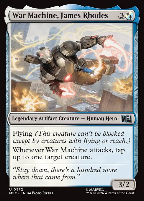 War Machine, James Rhodes #572 from Marvel Super Heroes Commander