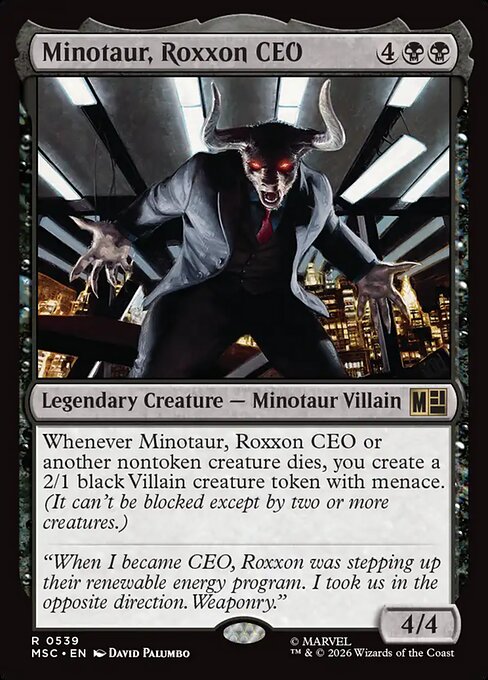 Minotaur, Roxxon CEO #539 from Marvel Super Heroes Commander