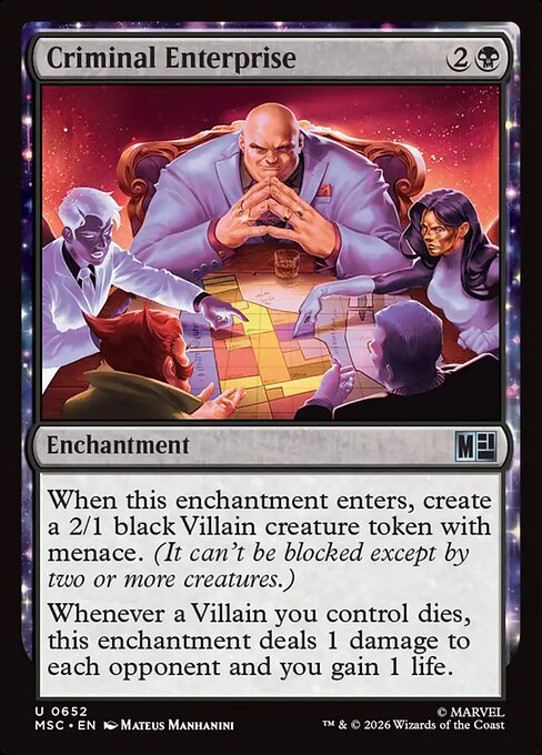 Criminal Enterprise #652 from Marvel Super Heroes Commander