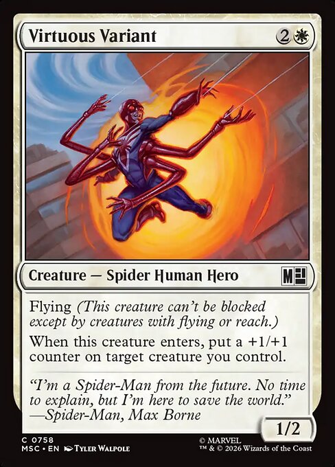 Virtuous Variant #758 from Marvel Super Heroes Commander