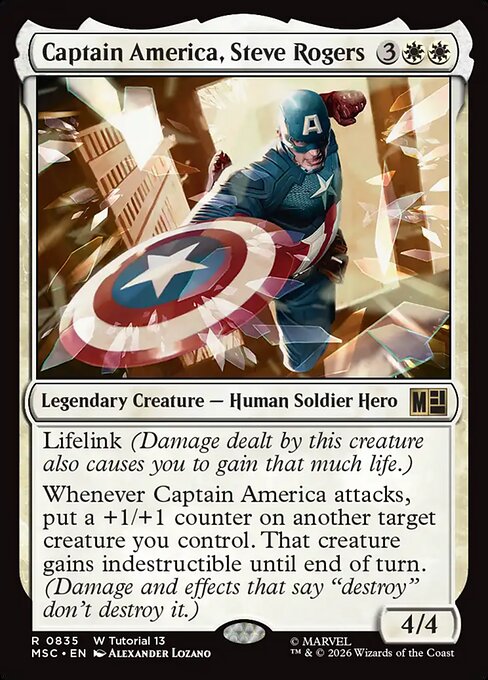 Captain America, Steve Rogers #835 from Marvel Super Heroes Commander