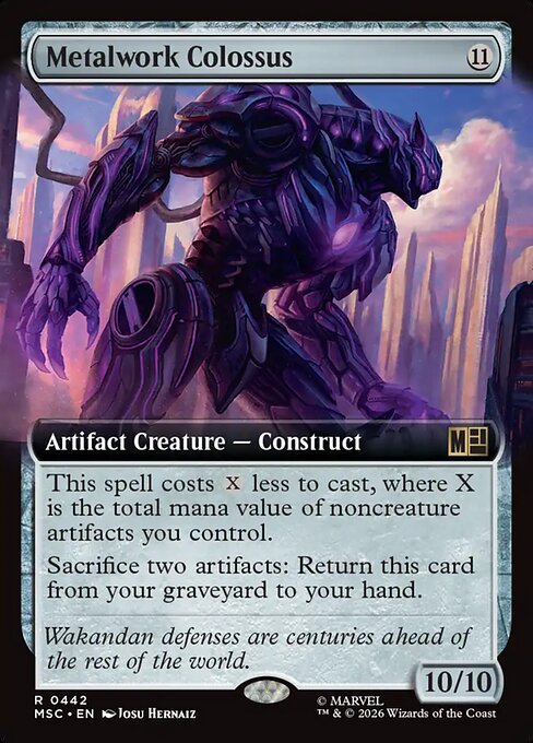 Metalwork Colossus #442 from Marvel Super Heroes Commander