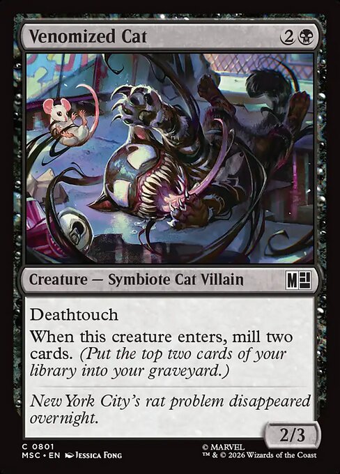 Venomized Cat #801 from Marvel Super Heroes Commander