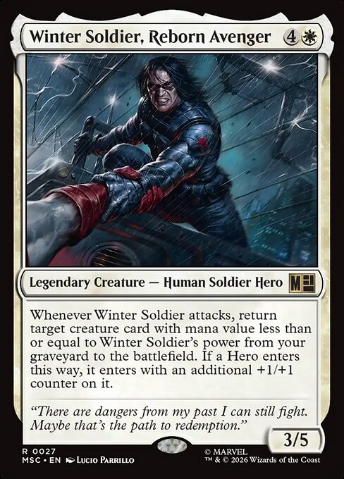 Winter Soldier, Reborn Avenger #27 from Marvel Super Heroes Commander