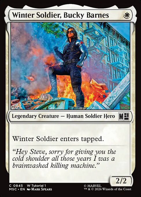 Winter Soldier, Bucky Barnes #845 from Marvel Super Heroes Commander