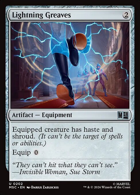 Lightning Greaves #202 from Marvel Super Heroes Commander