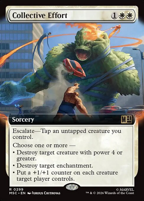 Collective Effort #299 from Marvel Super Heroes Commander