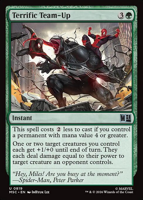 Terrific Team-Up #819 from Marvel Super Heroes Commander