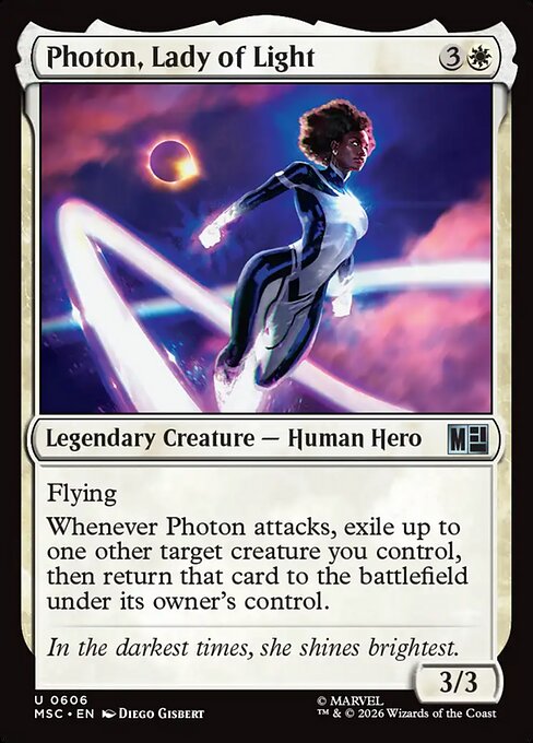 Photon, Lady of Light #606 from Marvel Super Heroes Commander