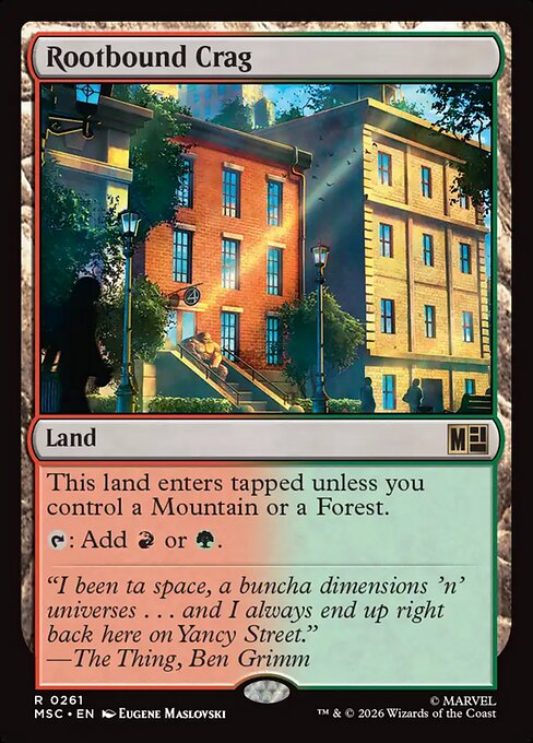 Rootbound Crag #261 from Marvel Super Heroes Commander