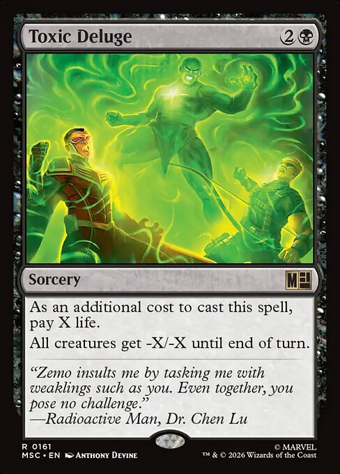 Toxic Deluge #161 from Marvel Super Heroes Commander