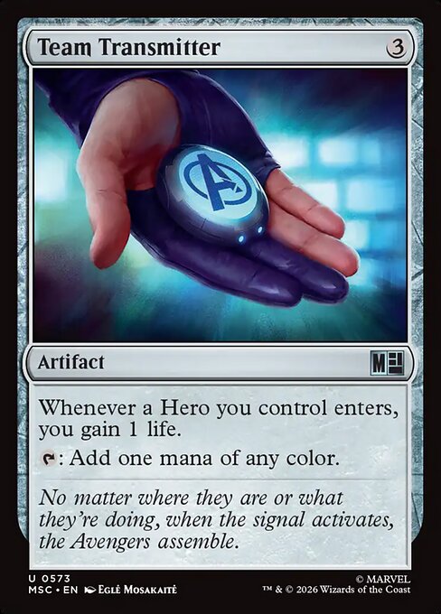 Team Transmitter #573 from Marvel Super Heroes Commander