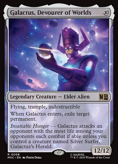 Galactus, Devourer of Worlds #8 from Marvel Super Heroes Commander