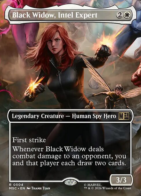 Black Widow, Intel Expert #504 from Marvel Super Heroes Commander