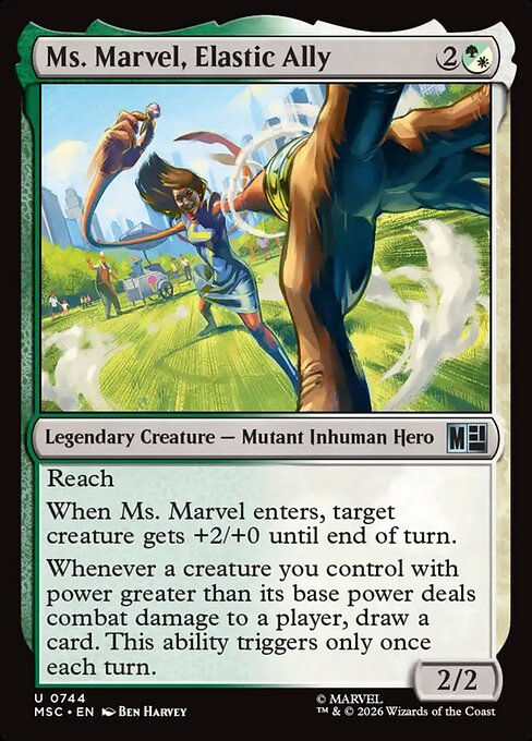 Ms. Marvel, Elastic Ally #744 from Marvel Super Heroes Commander