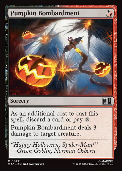 Pumpkin Bombardment #822 from Marvel Super Heroes Commander