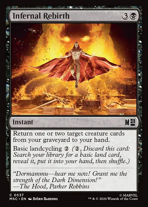 Infernal Rebirth #537 from Marvel Super Heroes Commander