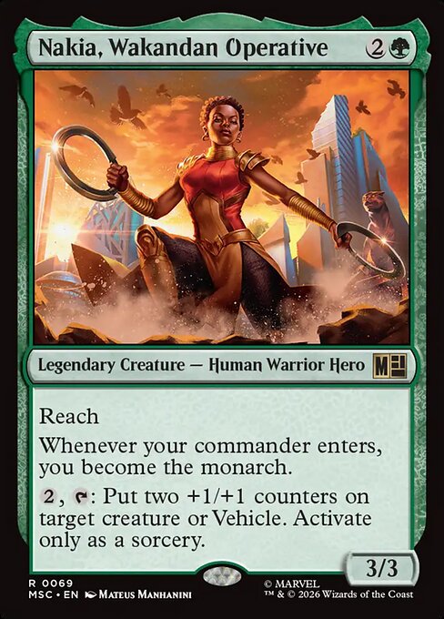 Nakia, Wakandan Operative #69 from Marvel Super Heroes Commander