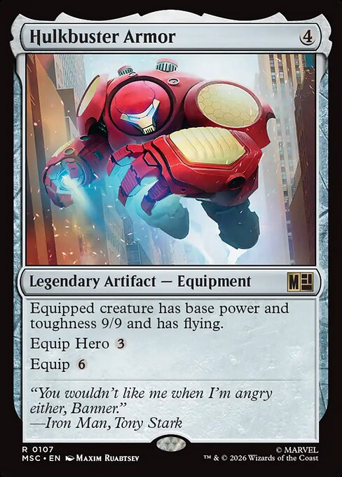 Hulkbuster Armor #107 from Marvel Super Heroes Commander