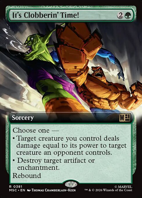 It's Clobberin' Time! #381 from Marvel Super Heroes Commander