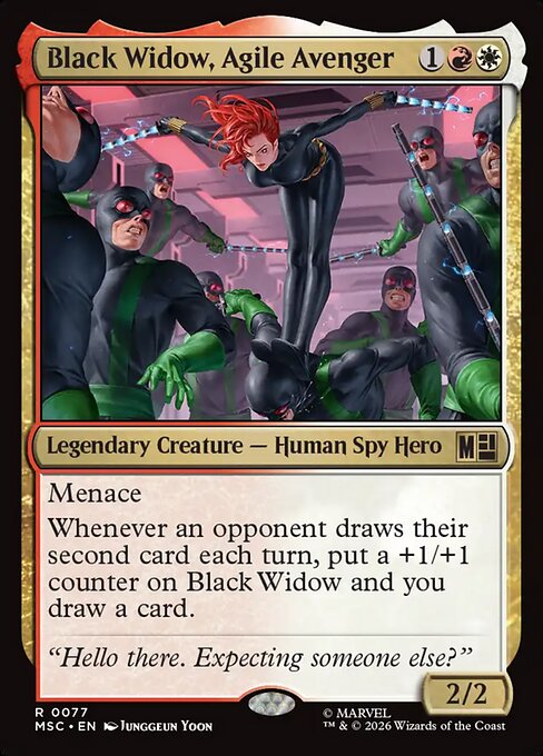 Black Widow, Agile Avenger #77 from Marvel Super Heroes Commander