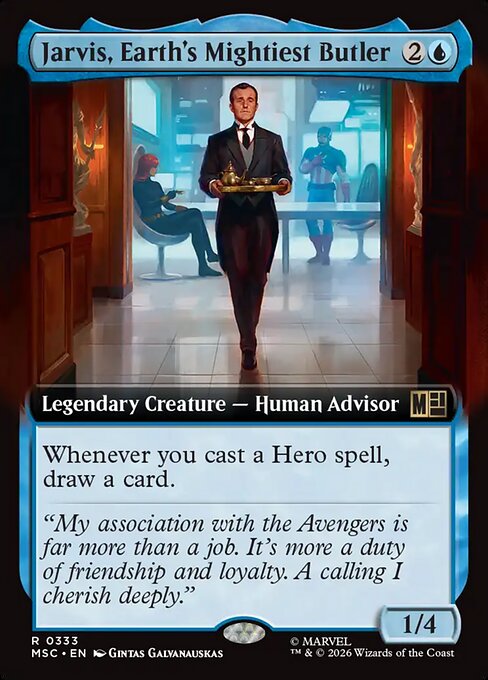 Jarvis, Earth's Mightiest Butler #333 from Marvel Super Heroes Commander