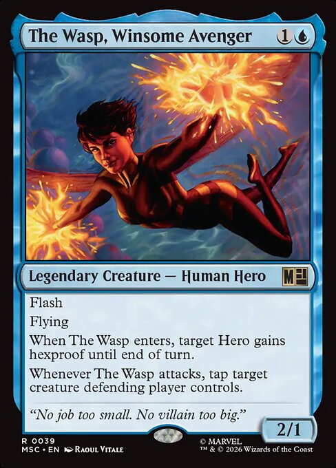 The Wasp, Winsome Avenger #39 from Marvel Super Heroes Commander