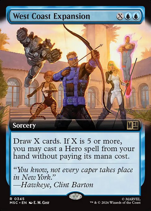 West Coast Expansion #345 from Marvel Super Heroes Commander