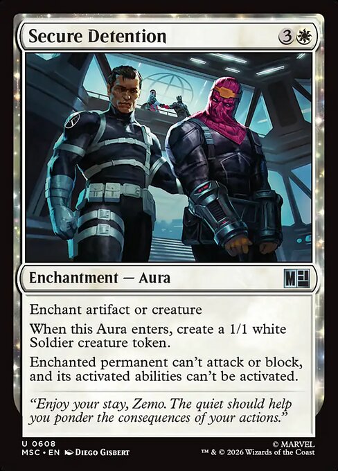 Secure Detention #608 from Marvel Super Heroes Commander