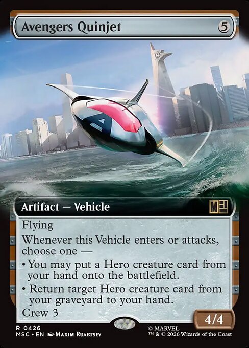 Avengers Quinjet #426 from Marvel Super Heroes Commander