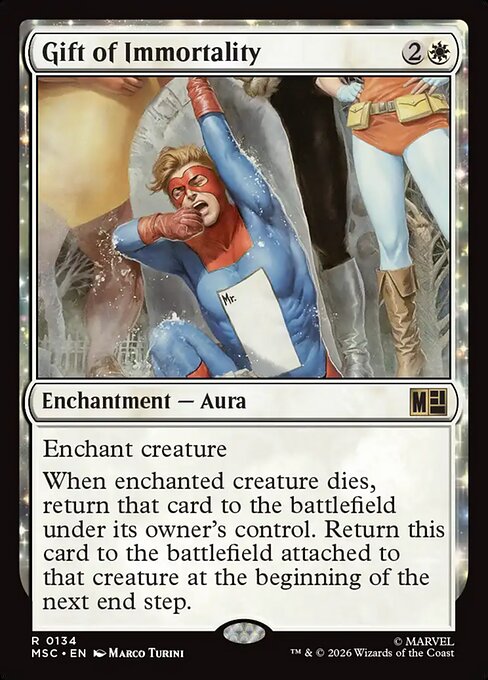 Gift of Immortality #134 from Marvel Super Heroes Commander