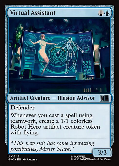 Virtual Assistant #643 from Marvel Super Heroes Commander