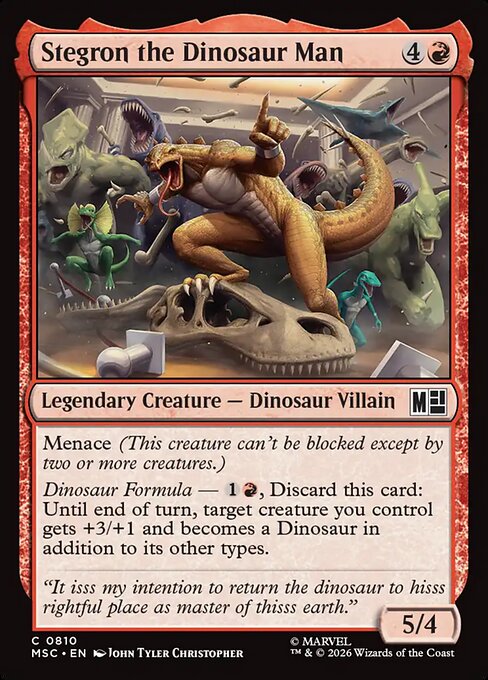 Stegron the Dinosaur Man #810 from Marvel Super Heroes Commander