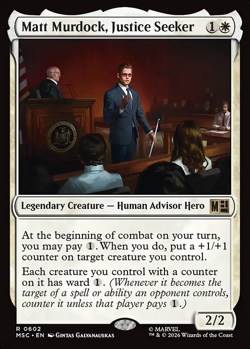 Matt Murdock, Justice Seeker #602 from Marvel Super Heroes Commander