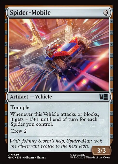 Spider-Mobile #826 from Marvel Super Heroes Commander