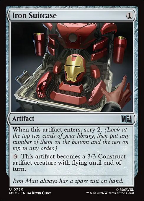 Iron Suitcase #750 from Marvel Super Heroes Commander