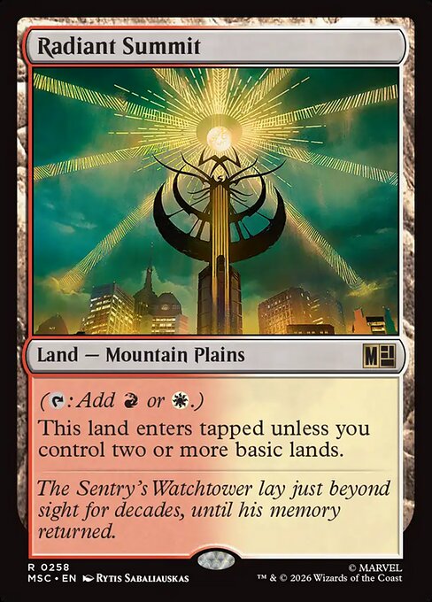 Radiant Summit #258 from Marvel Super Heroes Commander