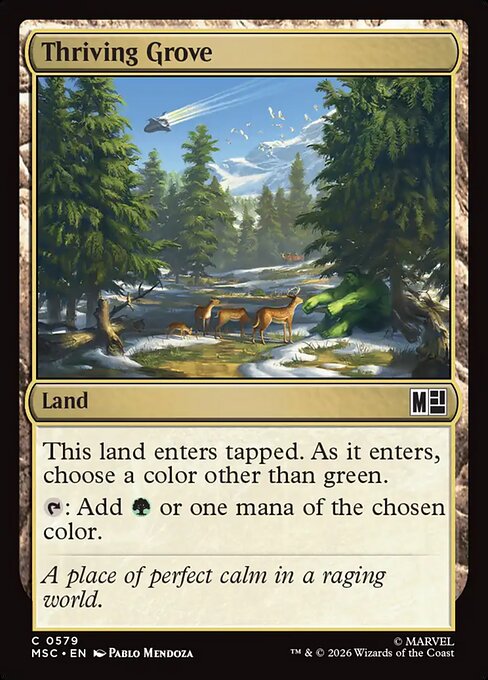 Thriving Grove #579 from Marvel Super Heroes Commander