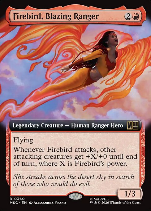 Firebird, Blazing Ranger #360 from Marvel Super Heroes Commander