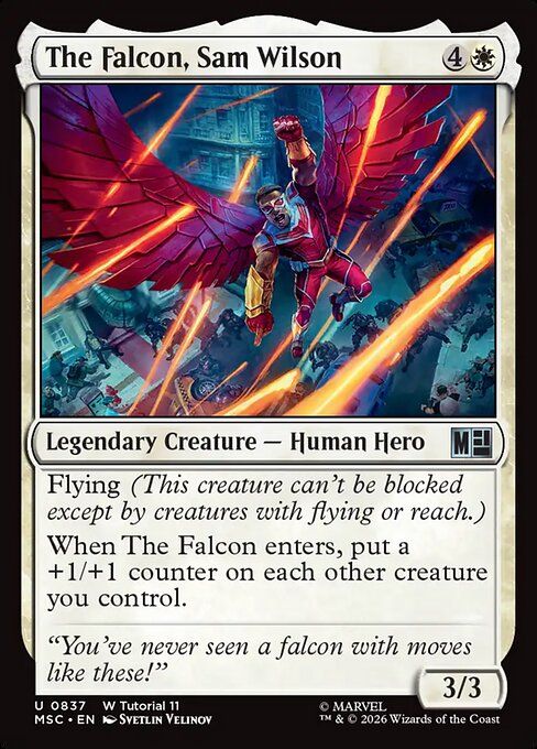 The Falcon, Sam Wilson #837 from Marvel Super Heroes Commander