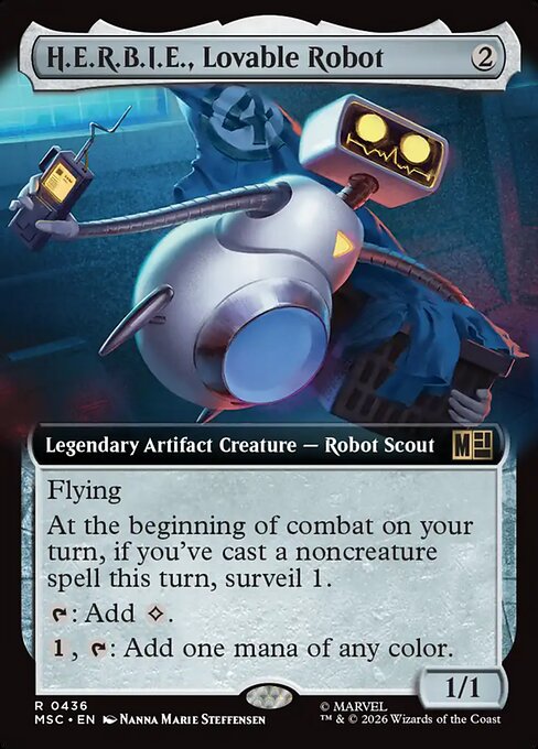 H.E.R.B.I.E., Lovable Robot #436 from Marvel Super Heroes Commander