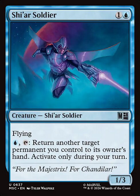 Shi'ar Soldier #637 from Marvel Super Heroes Commander